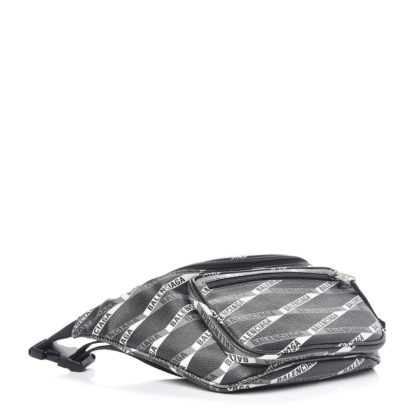 Coated Canvas Losange Monogram Explorer Belt Bag Black Grey