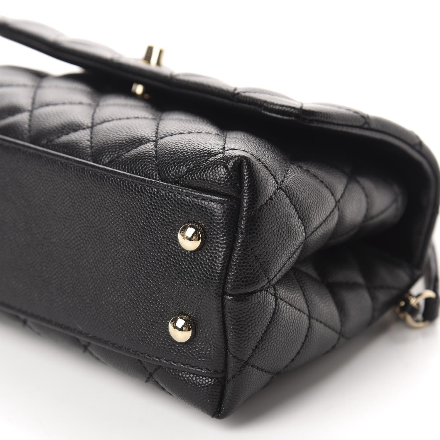 Chanel Caviar Quilted Mini Coco Handle Flap Black 7 of 11