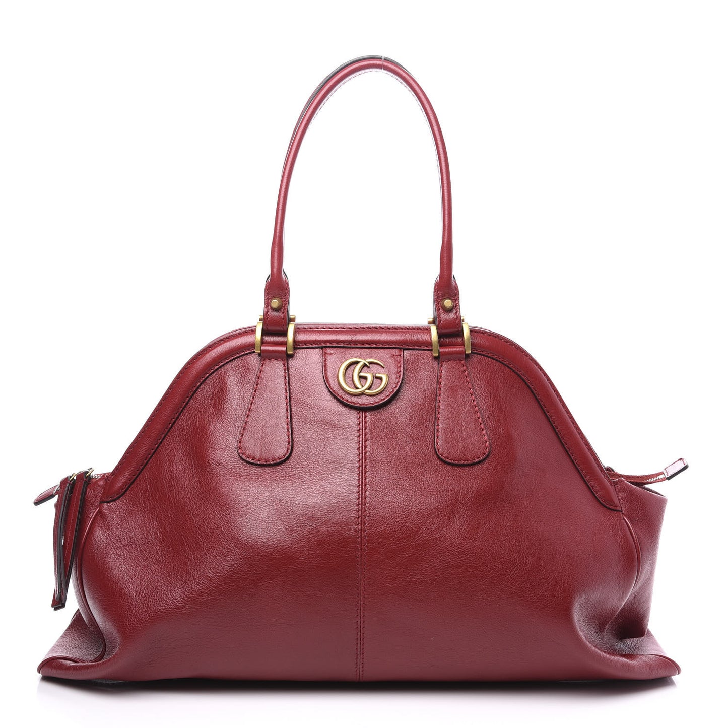 Calfskin Large Re(Belle) Top Handle Bag Red