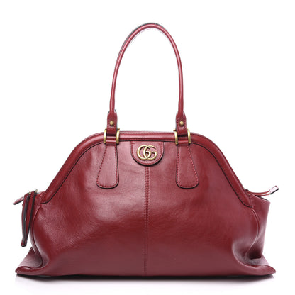 Gucci Calfskin Large Re(Belle) Top Handle Bag Red 1 of 10