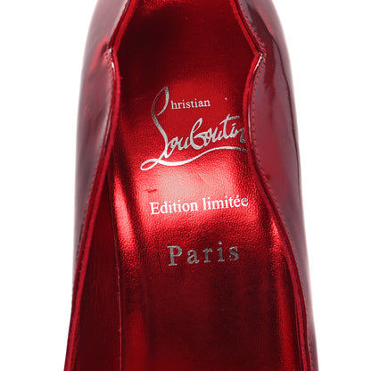 Christian Louboutin Metallic Patent Psychic Crystal Strass Hot Chick Pumps 37.5 Loubi 6 of 9