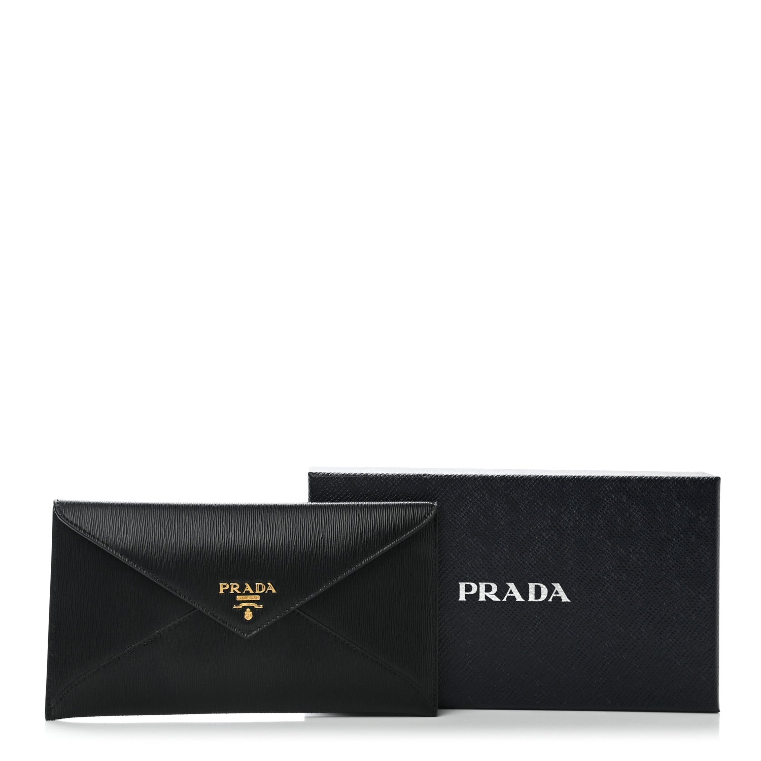 Prada Vitello Move Envelope Wallet Black 8 of 8