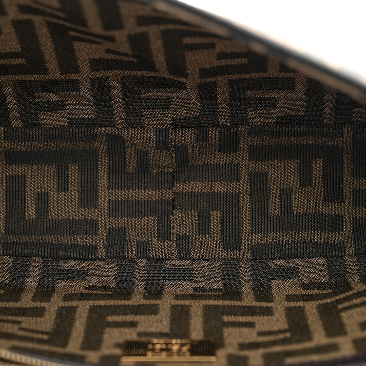 Fabric Jacquard FF 1974 Medium Baguette Tobacco Moro Black