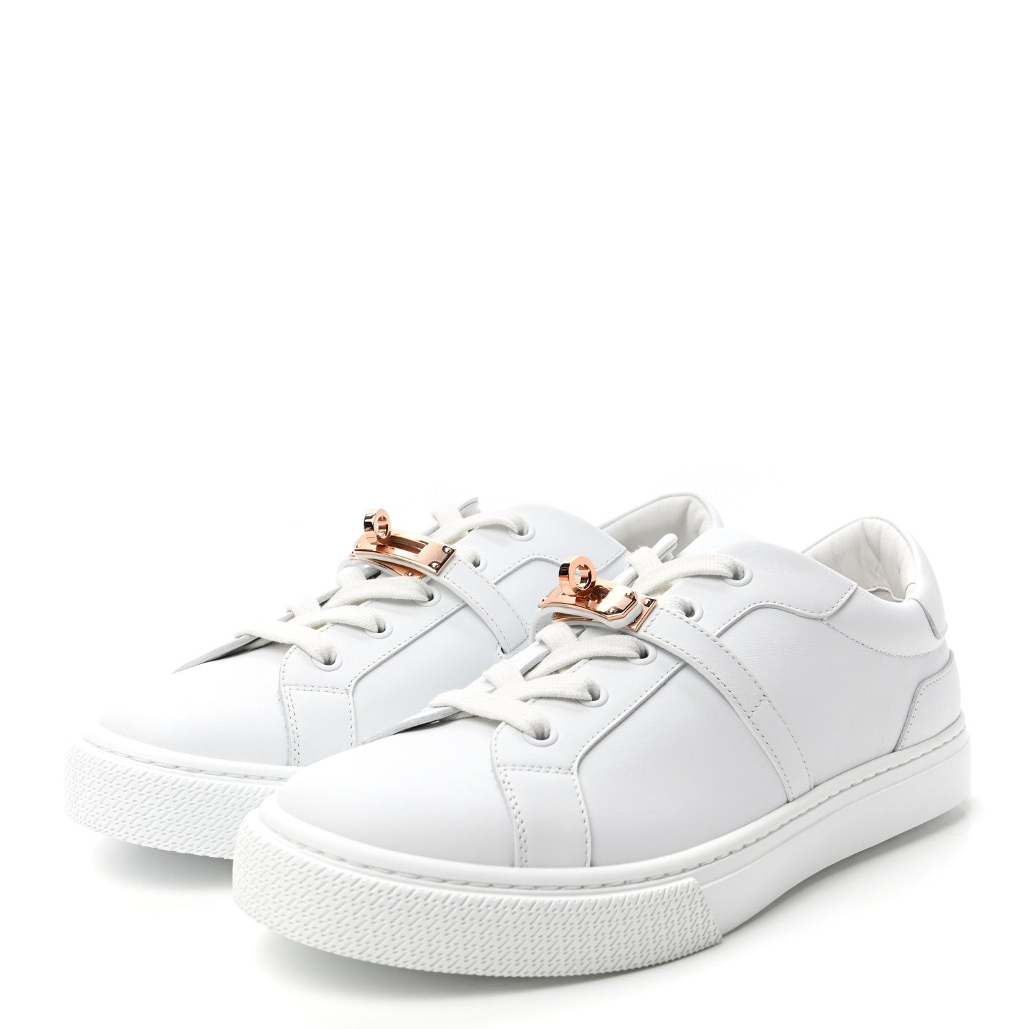Hermes Calfskin Day Sneakers 39 White 3 of 9