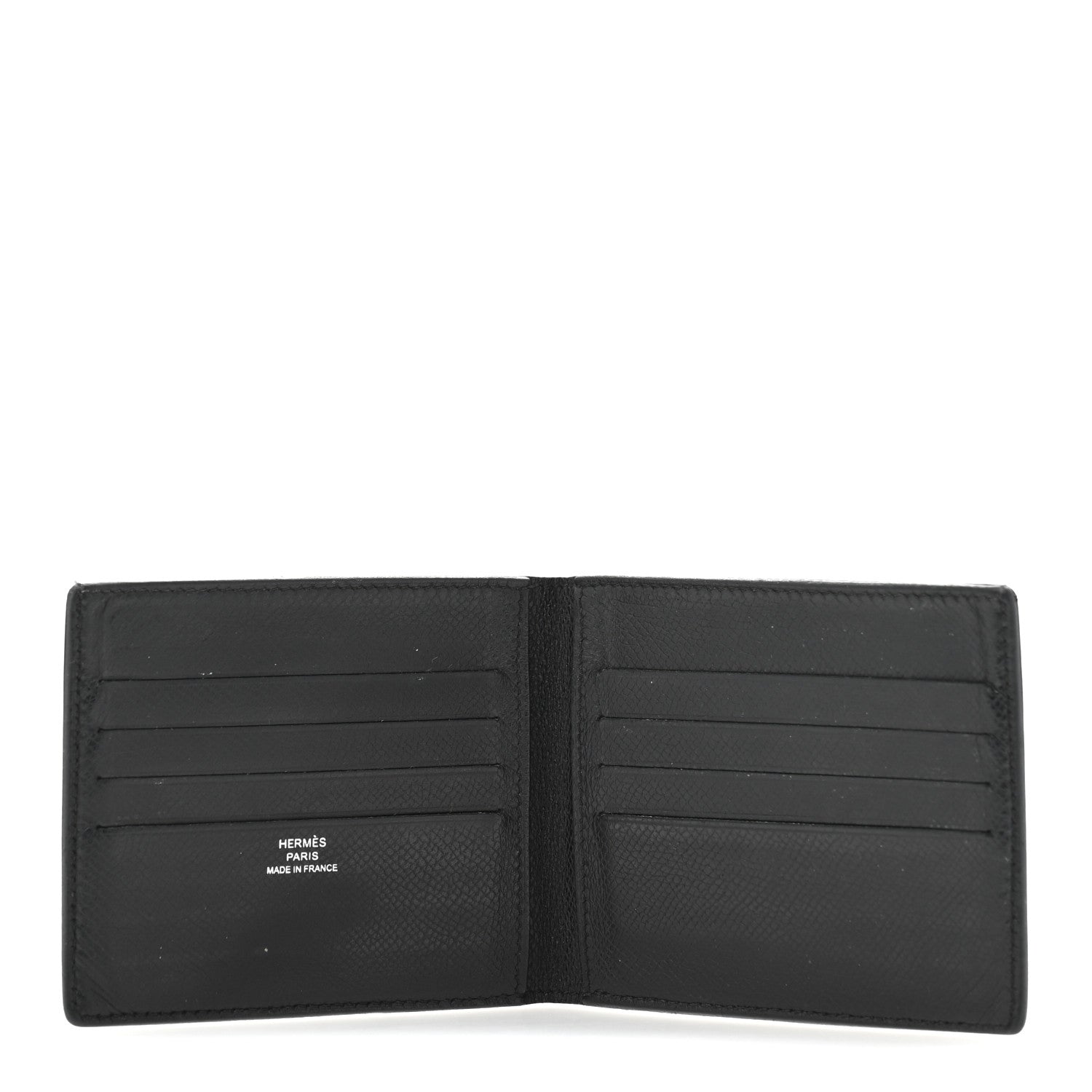 Hermes Epsom Citizen Twill Compact Wallet Black 5 of 9