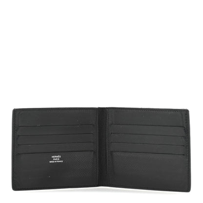 Hermes Epsom Citizen Twill Compact Wallet Black 5 of 9