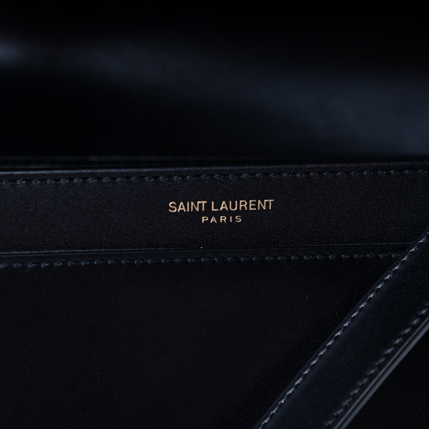 Saint Laurent Box Calfskin Monogram Medium Solferino Satchel Black 7 of 11