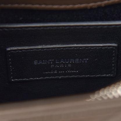 Saint Laurent Calfskin Y Quilted Monogram Small Loulou Chain Satchel Faggio 6 of 9