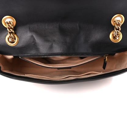 Gucci Calfskin Matelasse Animal Studs Medium GG Marmont Shoulder Bag Black 4 of 10