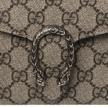 Gucci GG Supreme Monogram Mini Dionysus Chain Wallet Beige Black 8 of 12