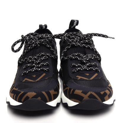 Fendi Technical Mesh Lycra FFreedom Patchwork Sneakers 38.5 Black Tobacco 5 of 11