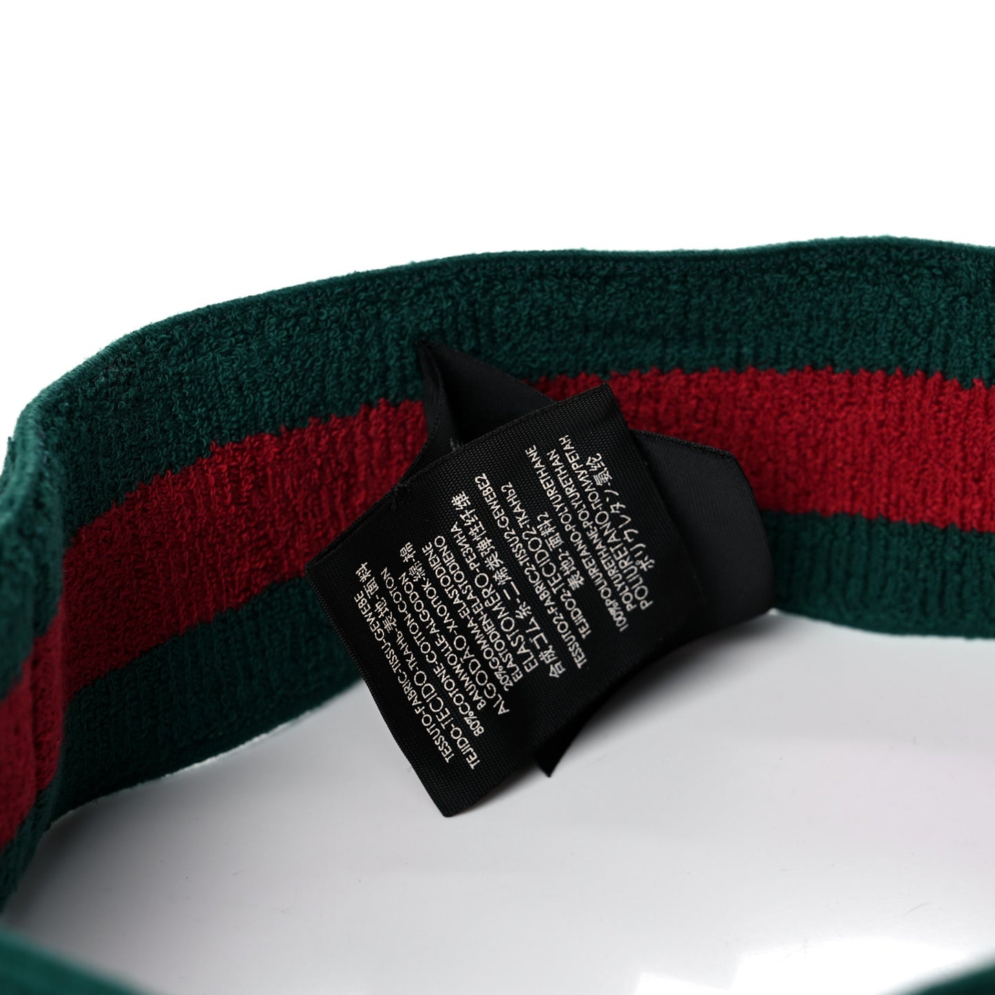 Vinyl Web Visor L Green Red