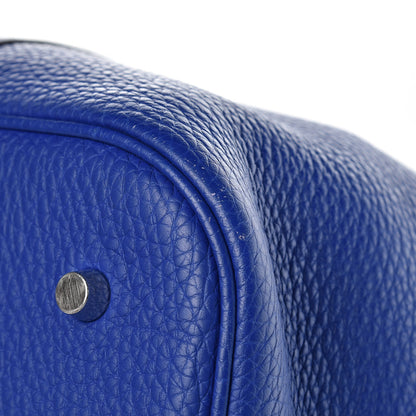 Hermes Taurillon Clemence Picotin Lock TGM Bleu Electrique 12 of 14