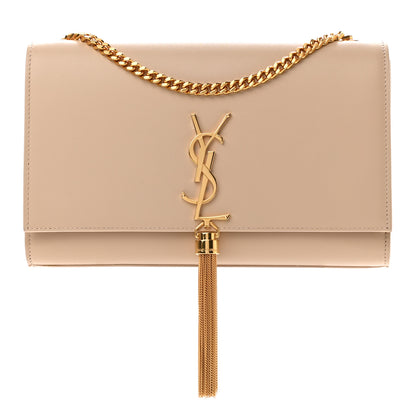 Saint Laurent Smooth Calfskin Medium Classic Monogram Kate Tassel Satchel Nude Powder 1 of 16
