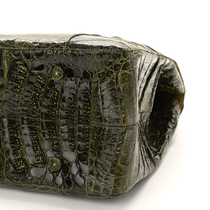Nancy Gonzalez Crocodile Double Handle Satchel Green 8 of 12