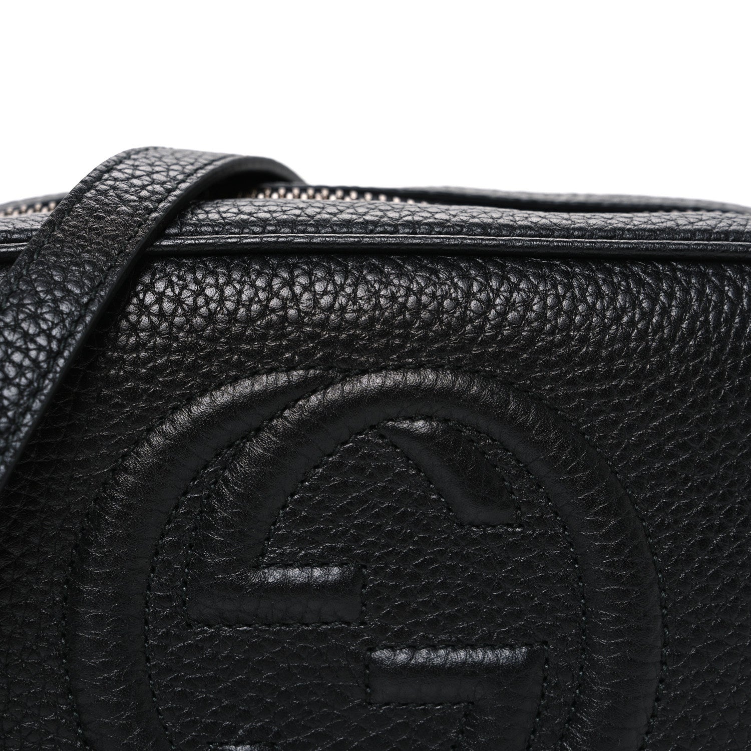 Gucci Pebbled Calfskin Mini Soho Disco Bag Black 8 of 10