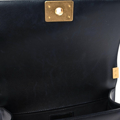 Chanel Caviar Quilted Medium Boy Flap Black 15 of 15