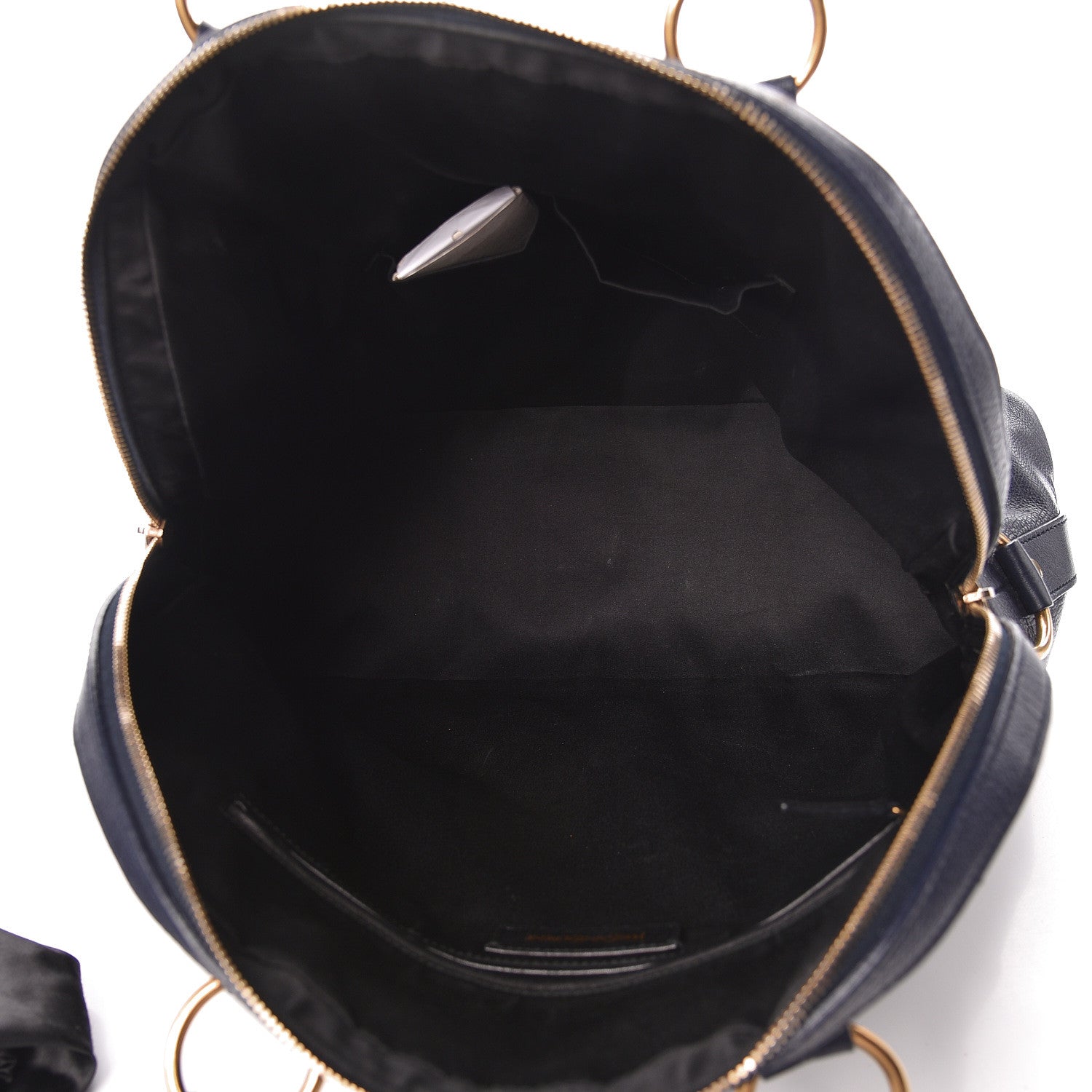 Saint Laurent Calfskin Oversized Muse Navy Blue 5 of 13