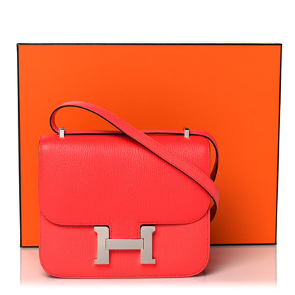 Hermes Chevre Mysore Constance 18 Rose Texas 10 of 10