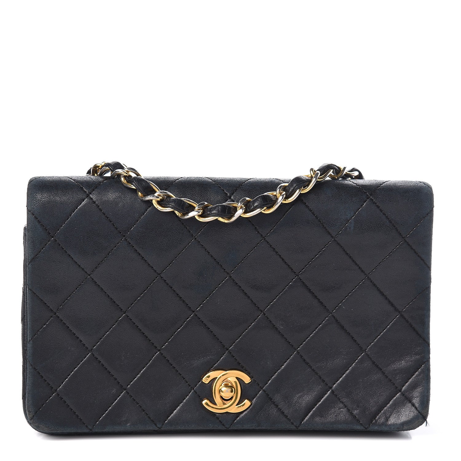 Chanel Lambskin Quilted Small Single Flap Bag Black 1 of 17