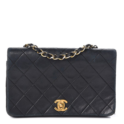 Chanel Lambskin Quilted Small Single Flap Bag Black 1 of 17