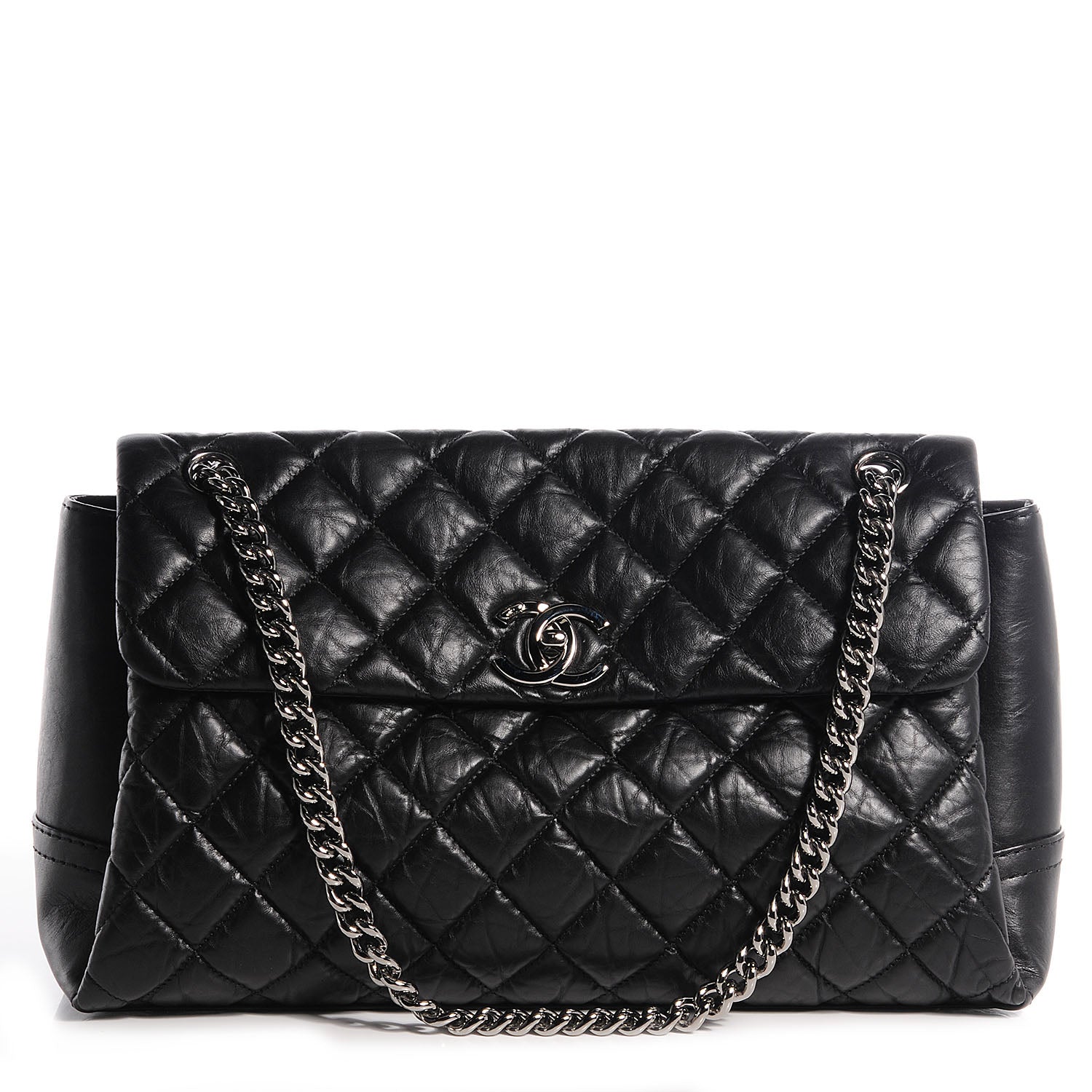 Chanel Calfskin Medium Lady Pearly Flap Black 1 of 9