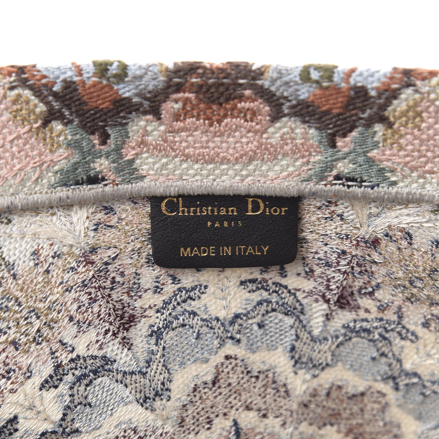 Christian Dior Canvas Embroidered KaleiDioroscopic Book Tote Multicolor 6 of 10