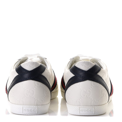 Gucci Guccissima Womens Web Sneakers 41 White 4 of 7