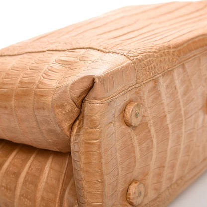Nancy Gonzalez Crocodile Tote Beige 9 of 11