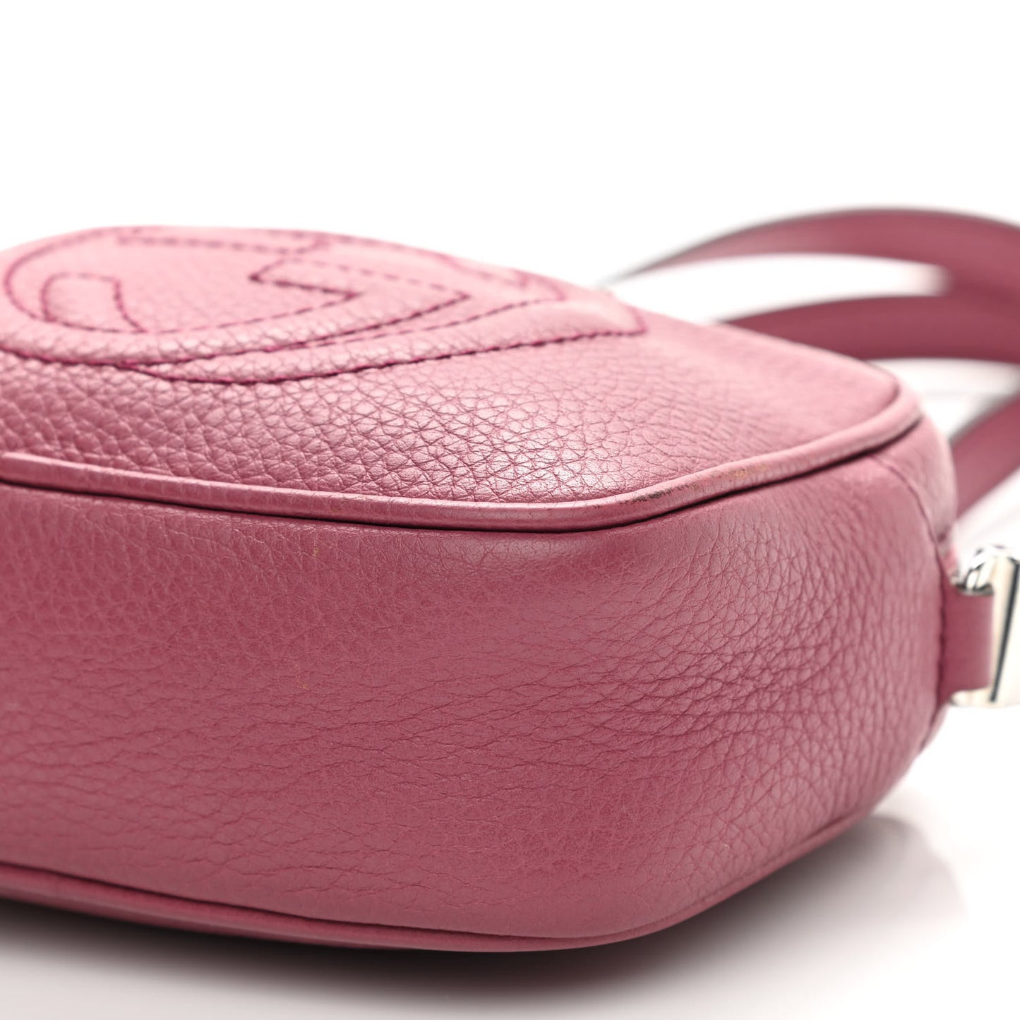 Pebbled Calfskin Children's Mini Soho Disco Messenger Bag Peonia Flower