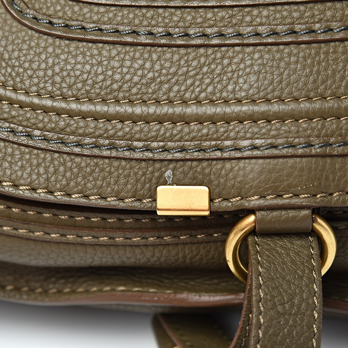 Calfskin Medium Marcie Satchel Anchor Grey