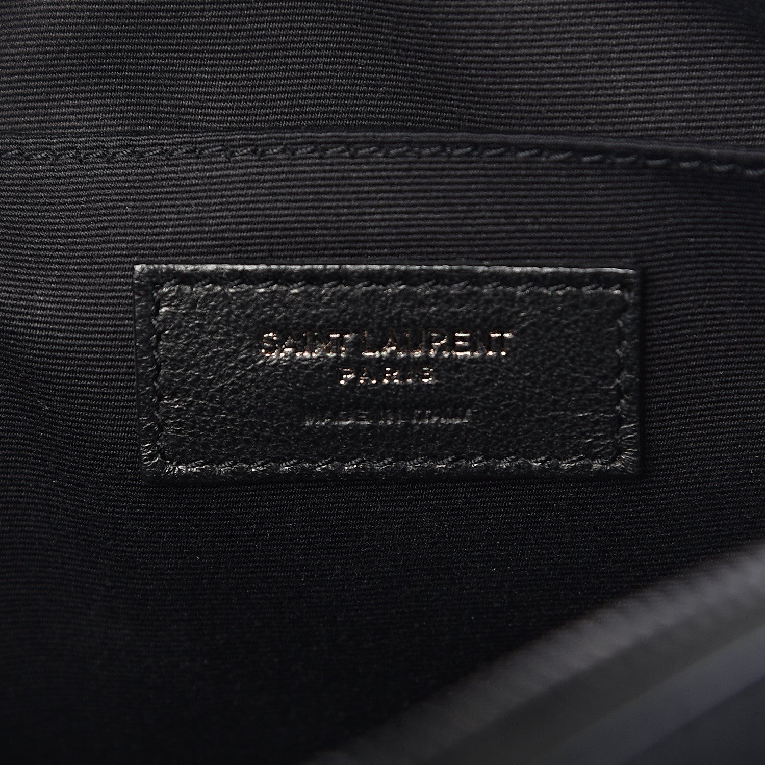 Saint Laurent Calfskin Matelasse Monogram Lou Camera Bag Black 6 of 10