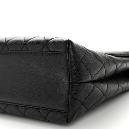 Chanel Caviar Quilted Jumbo Kelly Flap Black 11 of 12