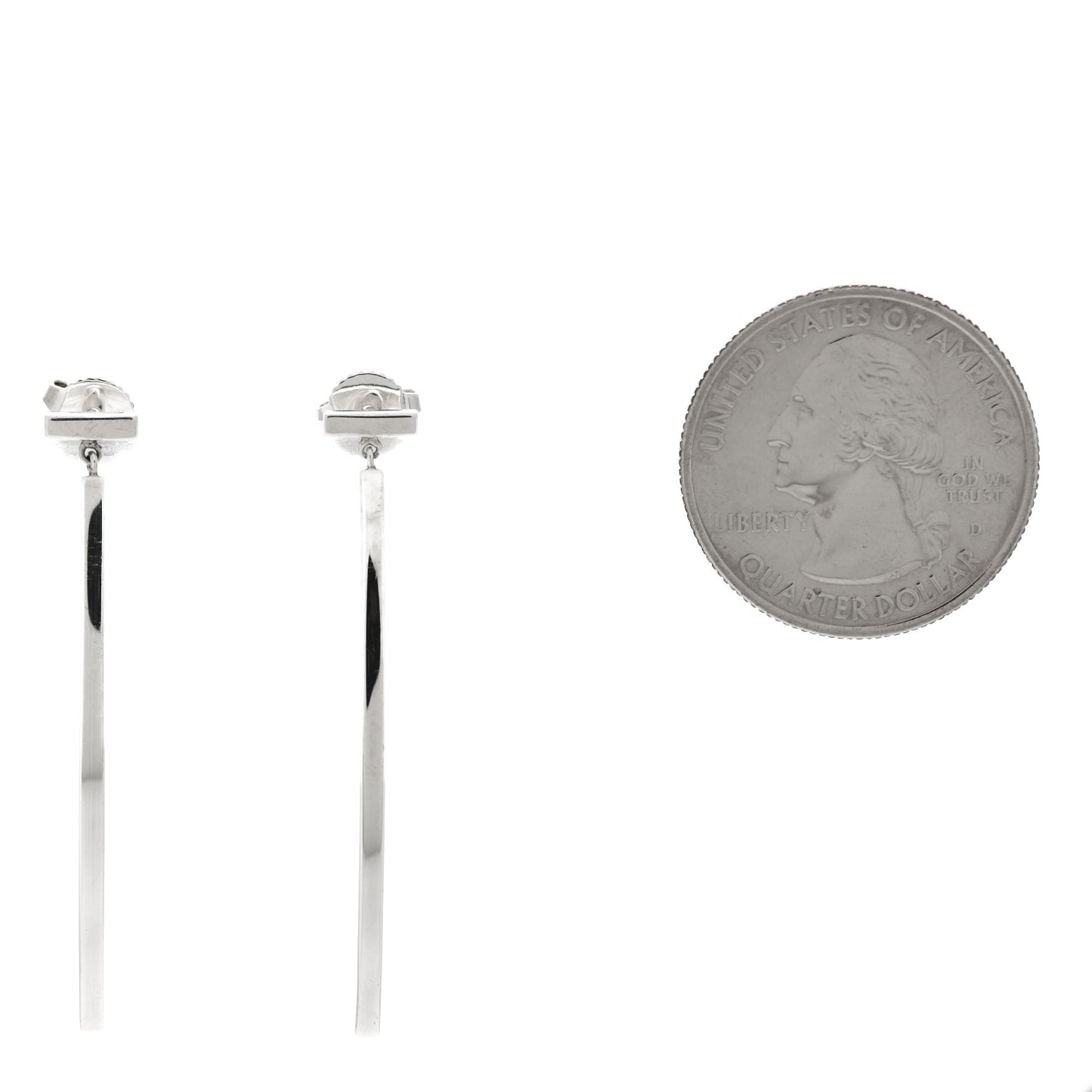 Sterling Silver T Wire Bar Earrings