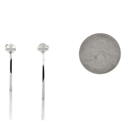 Tiffany Sterling Silver T Wire Bar Earrings 2 of 5