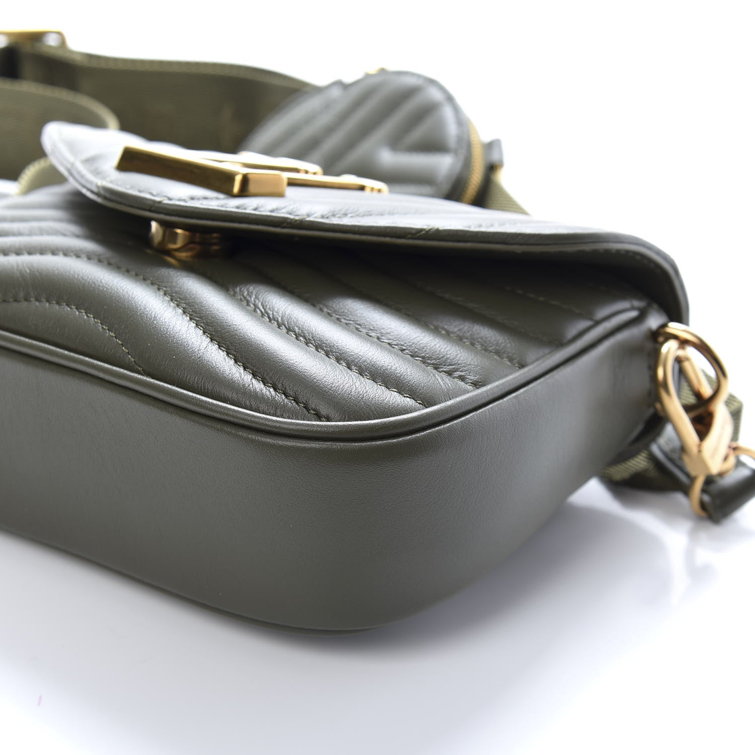 Louis Vuitton Calfskin New Wave Multi Pochette Kaki 8 of 10