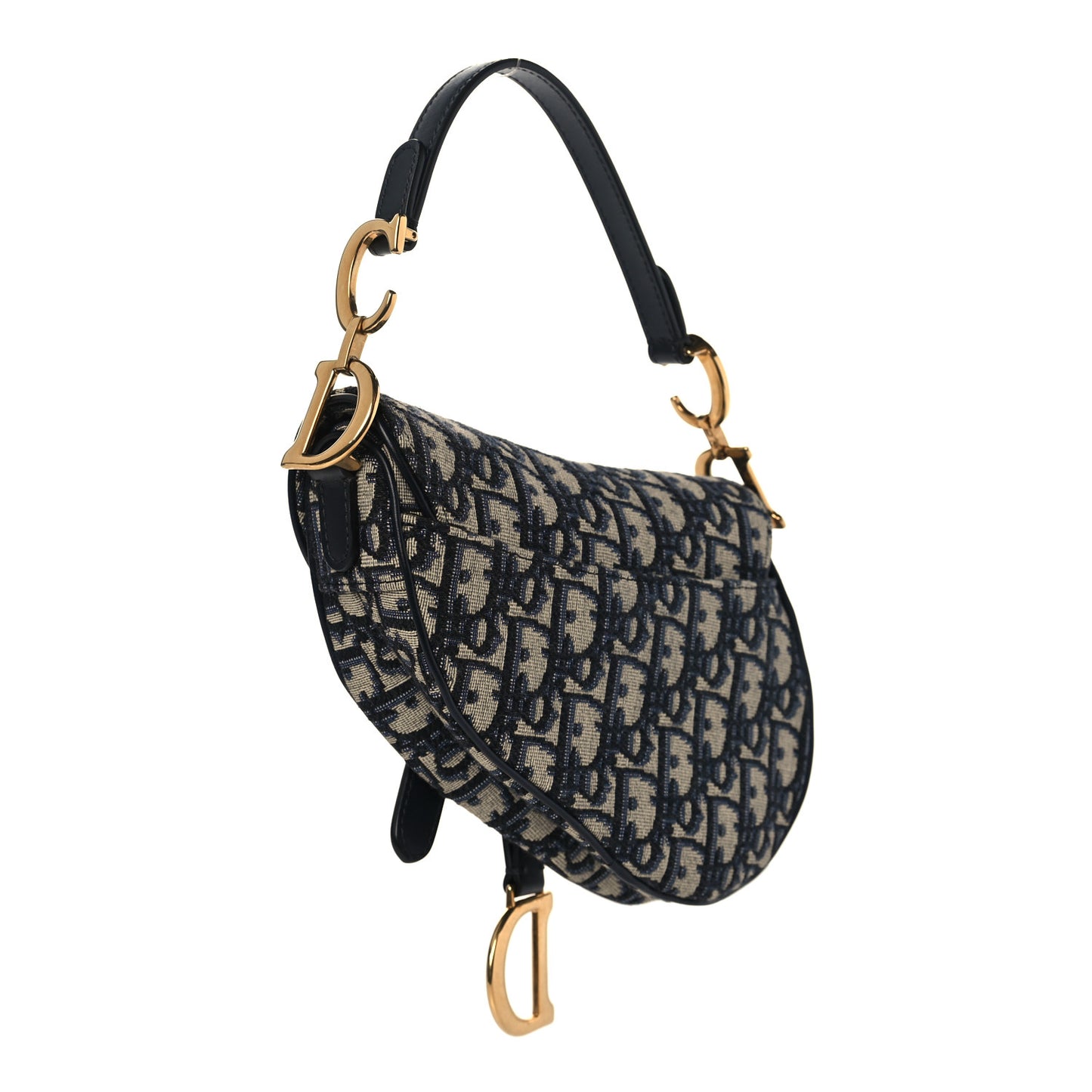 Oblique Mini Saddle Bag Blue