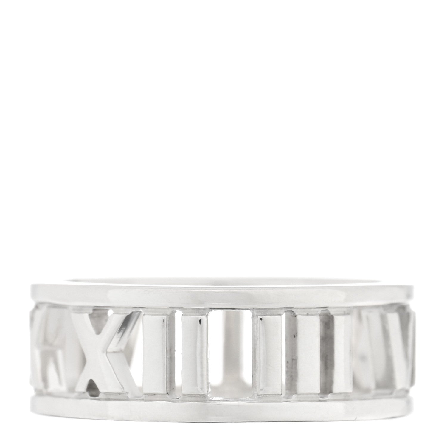 Tiffany Sterling Silver Wide Atlas Open Ring 51 5.75 3 of 5