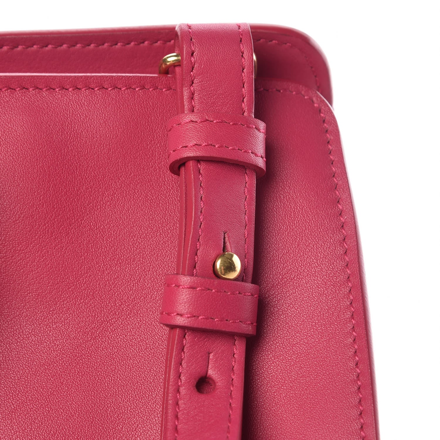 Saint Laurent Calfskin Small Classic Y Cabas Fuchsia 10 of 14