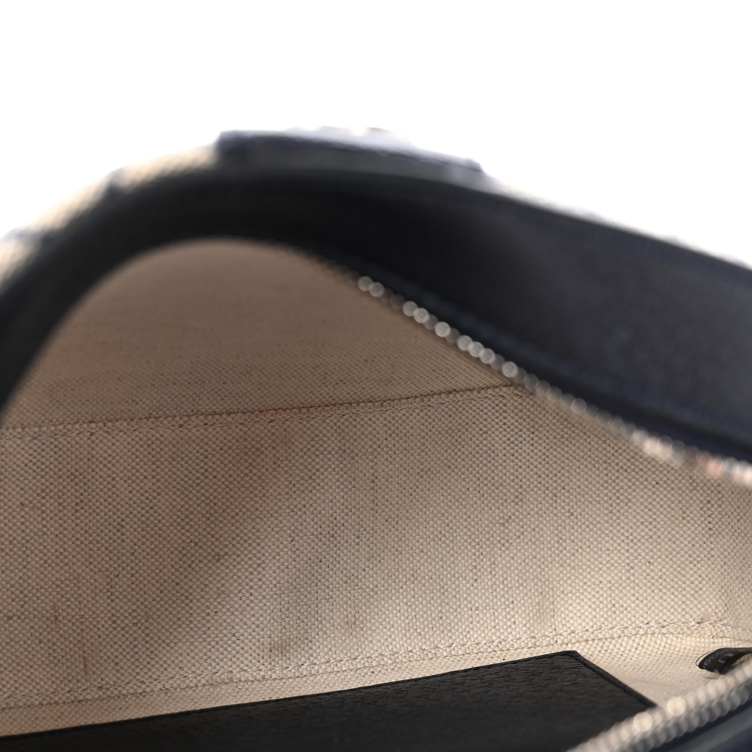 Gucci GG Supreme Monogram Textured Dollar Calfskin Web Small Ophidia Camera Bag Beige Blue 5 of 10