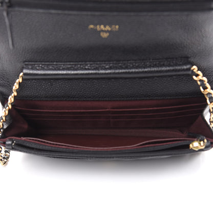 Chanel Caviar Quilted Wallet On Chain WOC Black 5 of 14