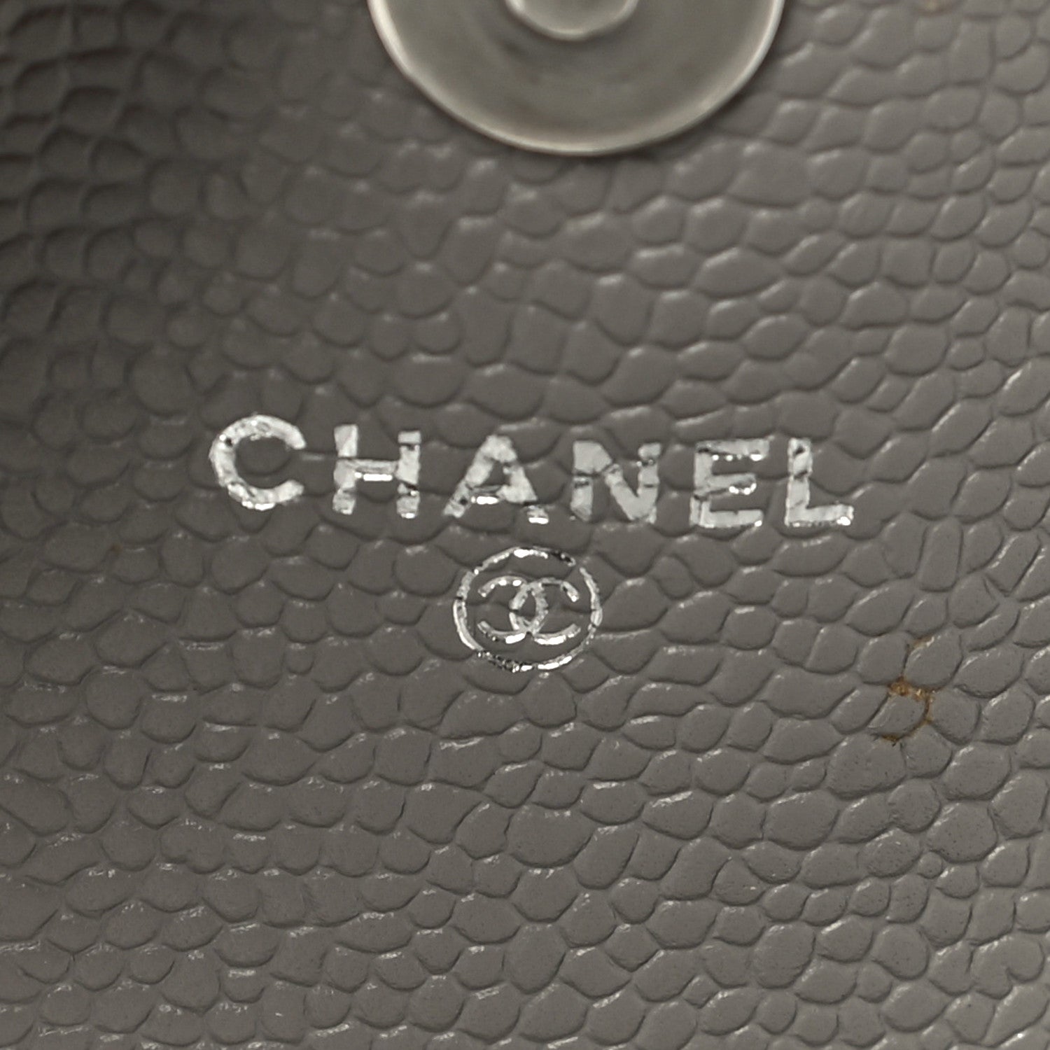 Chanel Caviar Half Moon Wallet On Chain WOC Grey 6 of 16