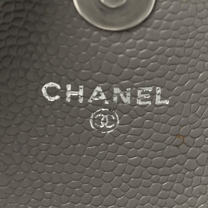 Chanel Caviar Half Moon Wallet On Chain WOC Grey 6 of 16