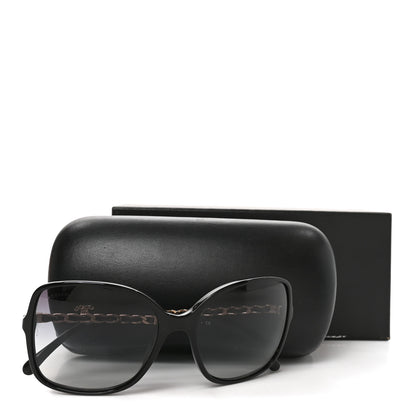 Chanel Lambskin Square Chain Sunglasses 5210-Q Black 7 of 7