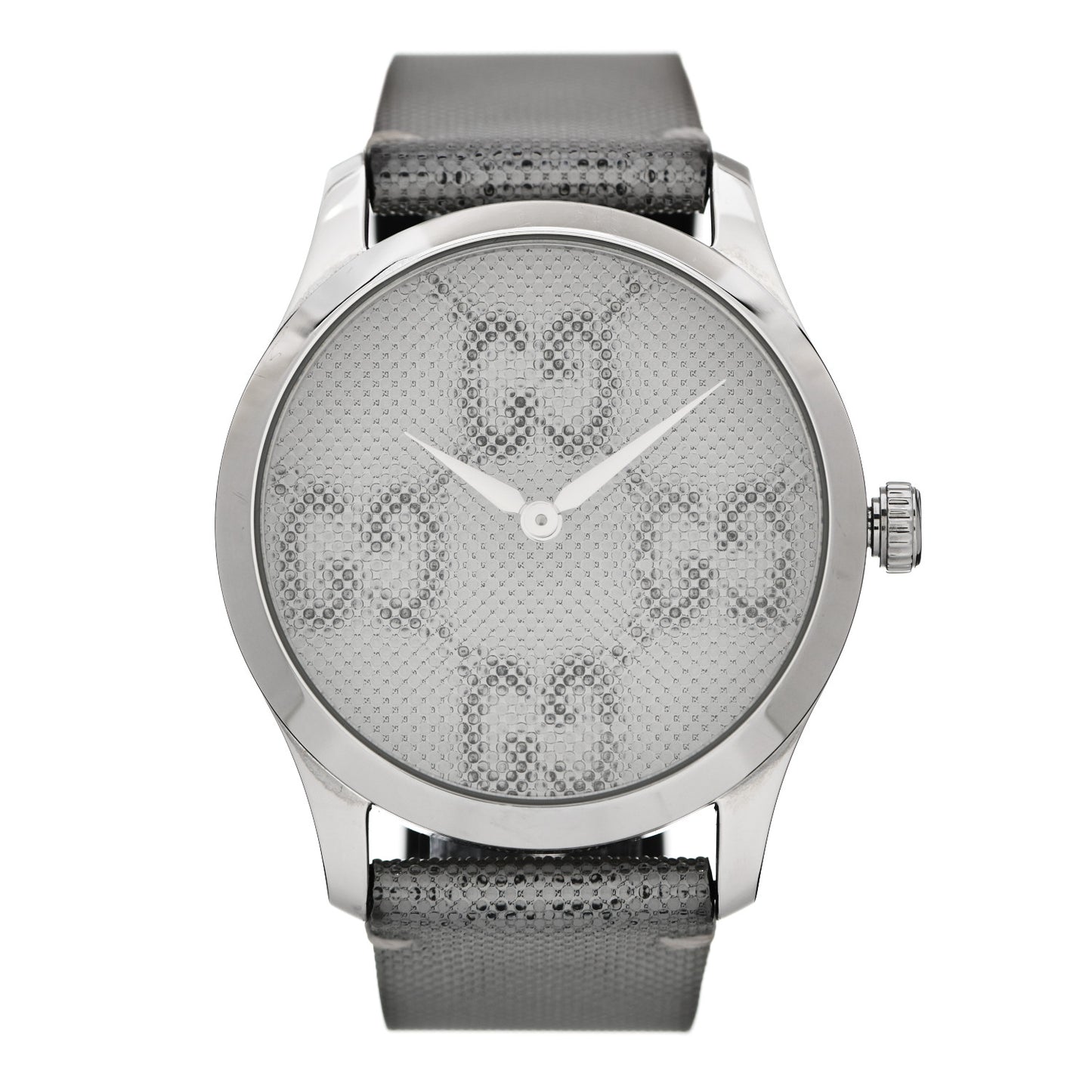 Stainless Steel Calfskin 38mm G-Timeless GG Hologram Quartz Watch