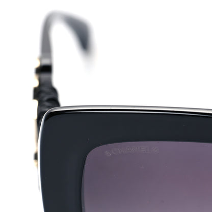 Chanel Acetate Calfskin Square Sunglasses 5474-Q-A Black 5 of 7