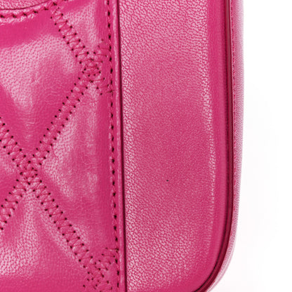 Givenchy Goatskin Quilted GV3 Mini Pocket Convertible Bag Pink 16 of 17