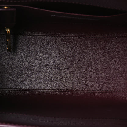 Saint Laurent Patent Nano Sac de Jour Dark Red Wine 5 of 10