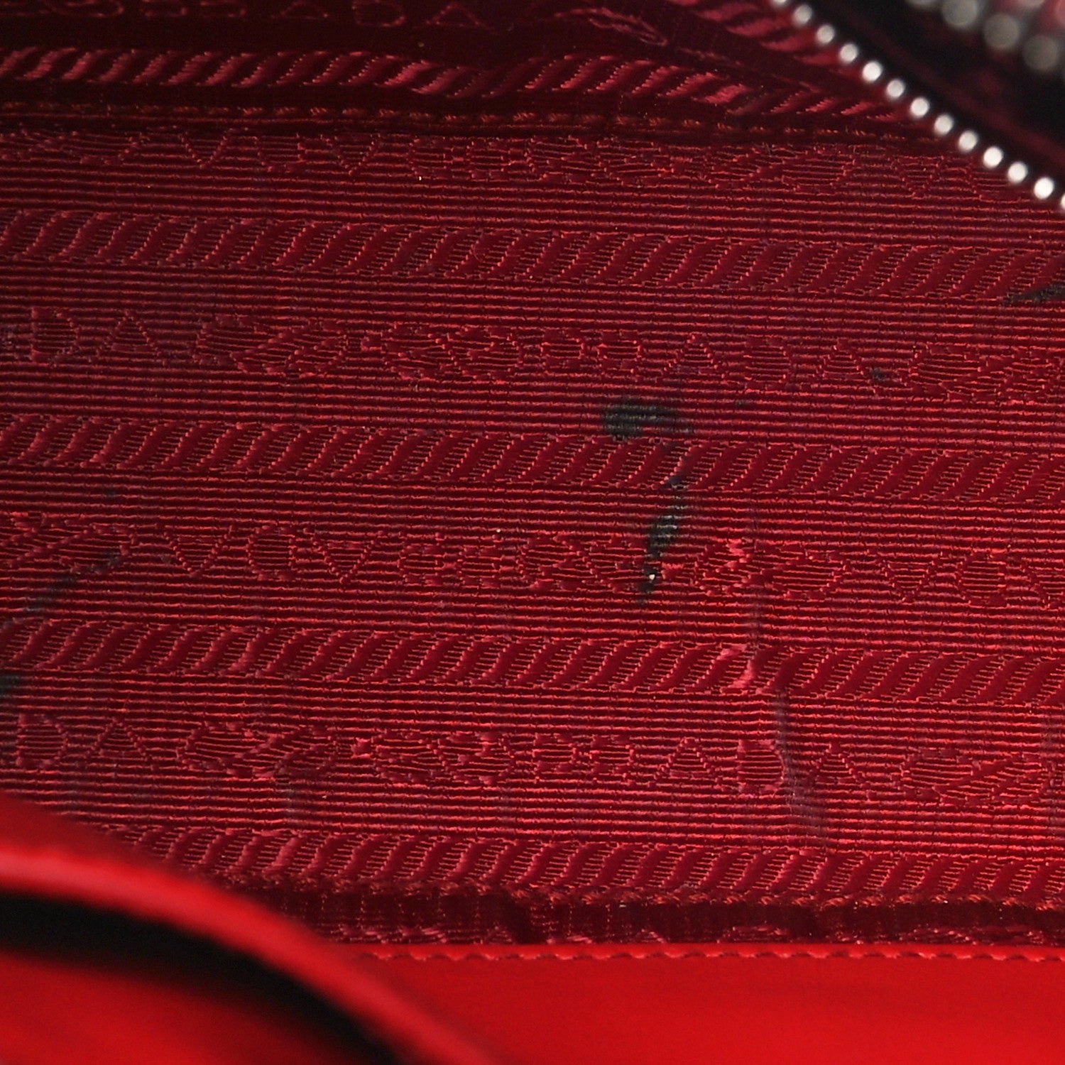 Prada Soft Calfskin Diagramme Camera Bag Rosso 11 of 12