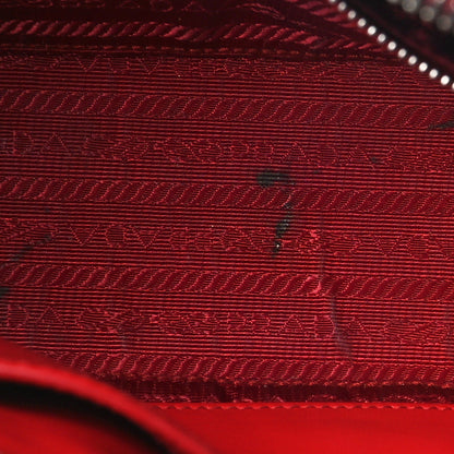 Prada Soft Calfskin Diagramme Camera Bag Rosso 11 of 12